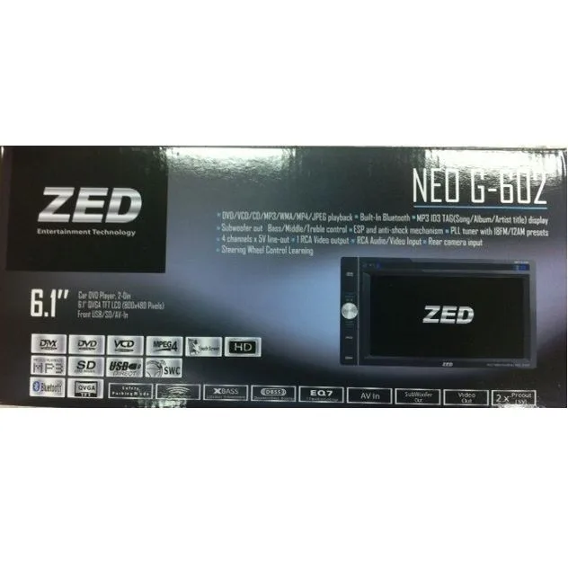 רדיו דיסק DVD מבית ZED דגם NEO G-602