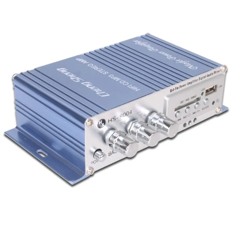 מגבר עוצמתי לאופנוע 100W עם כניסות SD/USB/AUX
