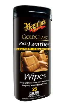 מגבונים לניקוי ריכוך ושמירת מושבי עור MEGUIARS