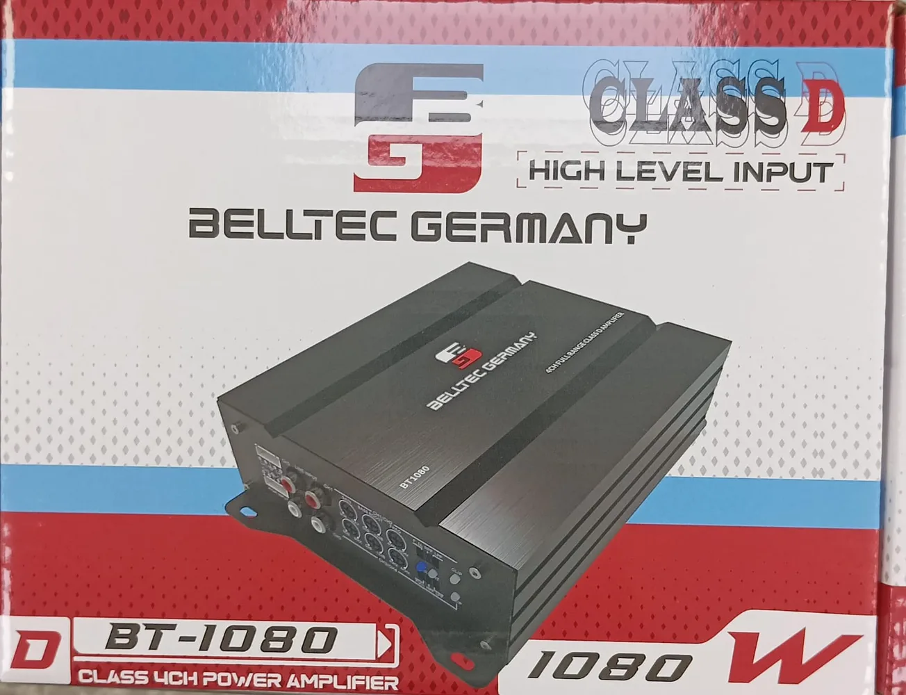 מגבר לרכב BT-1080 Belltec Germany