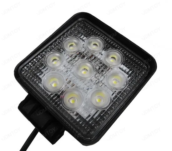 פנס ערפל/עבודה 4" 9 לדים 27W מרובע