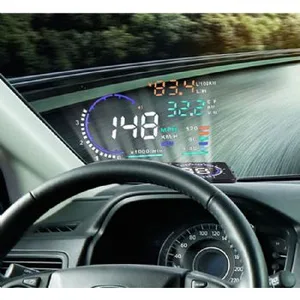 מערכת תצוגה דיגיטלית לשמשה קידמית בחיבור OBD-II