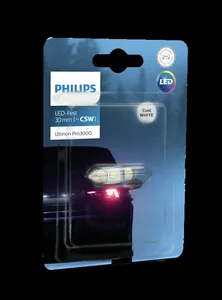מנורת לד צבע לבן  C5W 6000K מבית PHILIPS