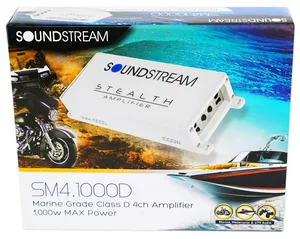 מגבר מוגן מים SM4.1000D מבית SOUNDSTREAM