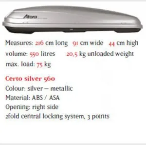 ארגז חפצים Certo 560 מבית ATERA