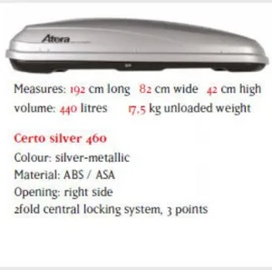 ארגז חפצים Certo 460 מבית ATERA