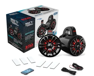 זוג רמקולים ניתלים 4" עם תאורה מוגני מים MRWT40RGB מבית BOSS