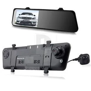 מסך מראה LCD עם מצלמה קידמית מובנית ומצלמה אחורית