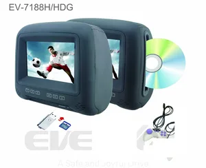 זוג מסכים לרכב עם DVD מבית EVERVOX