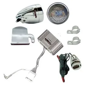 רמקולים+מגבר לאופנוע עם כניסת USB PYLE PLMCA60