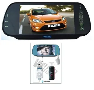 מסך מראה לרכב עם דיבורית בלוטוס ו USB לנגן סרטים