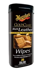 מגבונים לניקוי ריכוך ושמירת מושבי עור MEGUIARS
