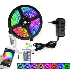 פס סרט לדים צבעוני מתחלף עם WIFI לאפליקציה לסמארטפון