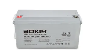 מצבר ג'ל פריקה עמוקה 150AH 12V מבית AKOLY