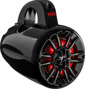 זוג רמקולים ניתלים 4" עם תאורה מוגני מים MRWT40RGB מבית BOSS