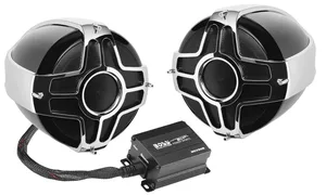 זוג רמקולים עם מגבר בלוטוס לאופנוע MC750B מבית BOSS